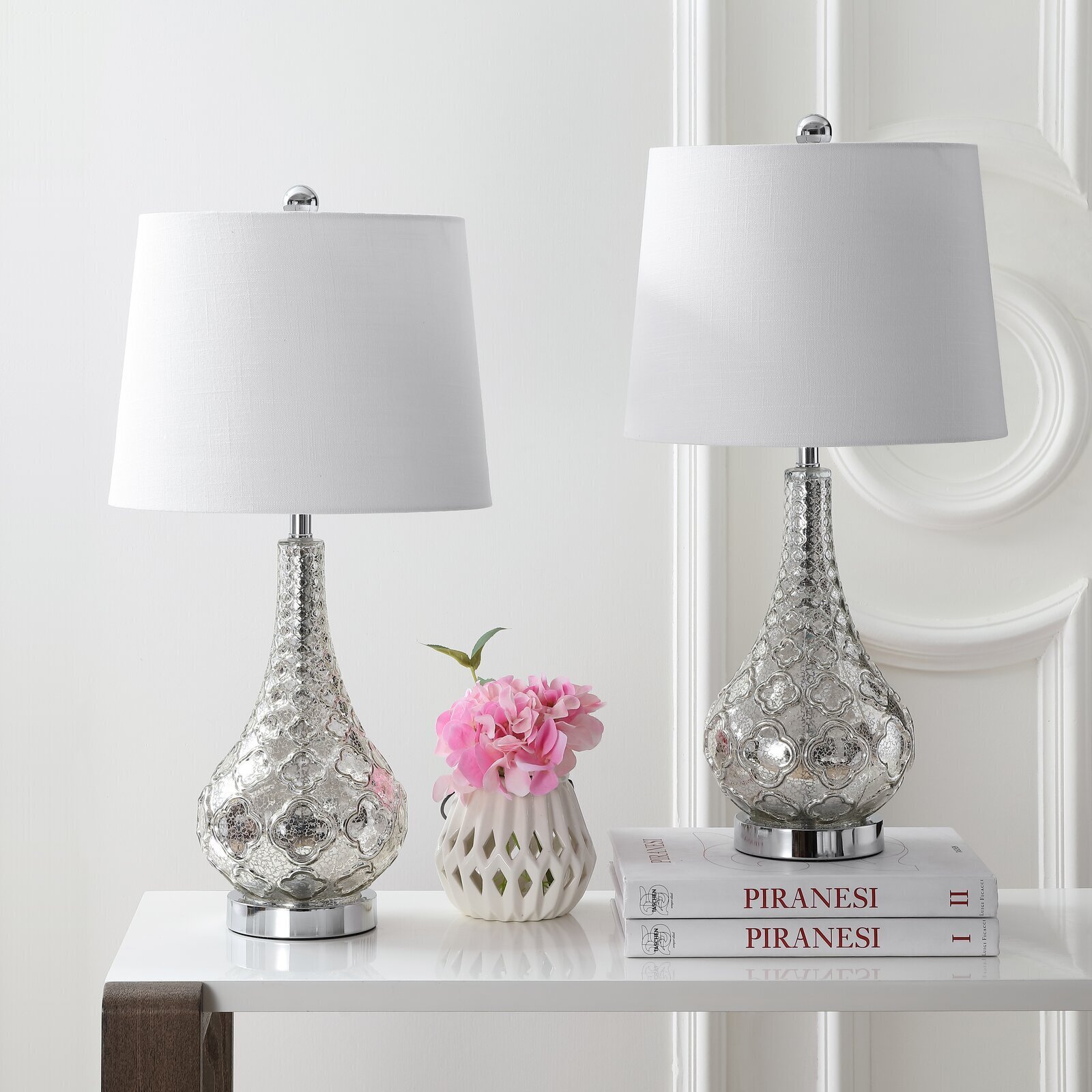 Stylish contemporary Pewter lamp