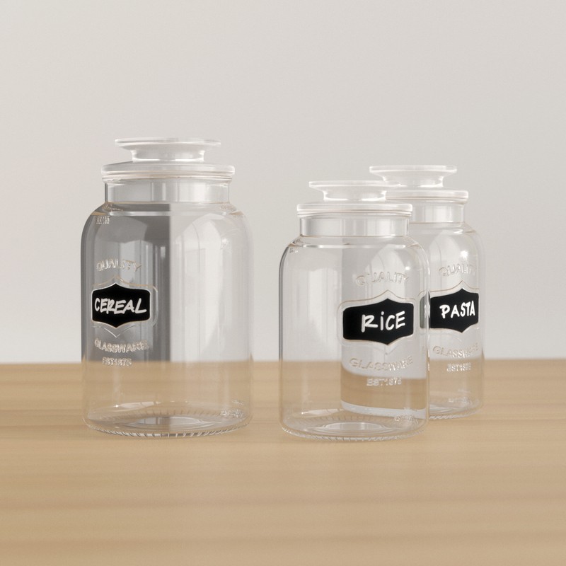 Sybil 3 Piece Kitchen Canister Set