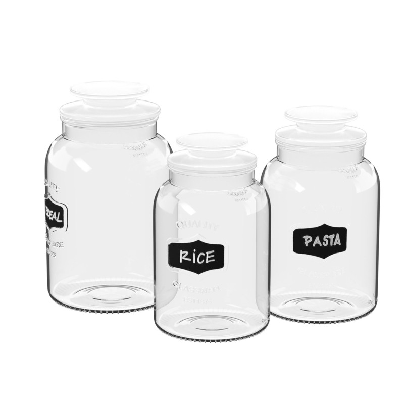 Sybil 3 Piece Kitchen Canister Set