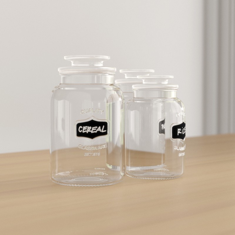 Sybil 3 Piece Kitchen Canister Set