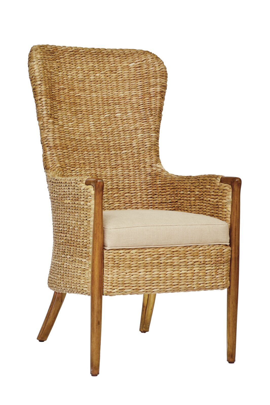 Tall Back Seagrass Dining Chair
