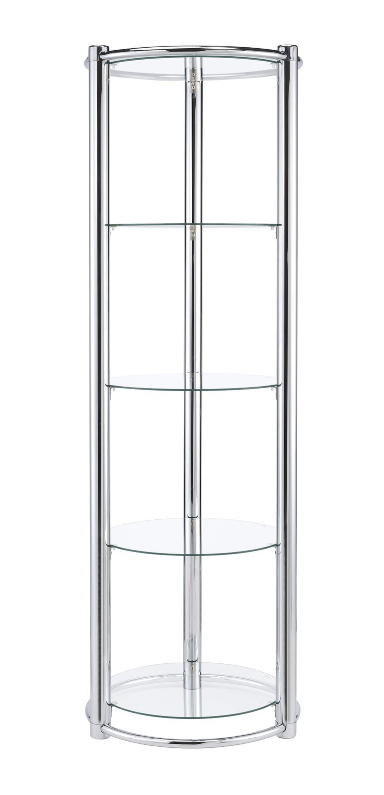 Tall Circle Shaped Modern Curio Cabinet