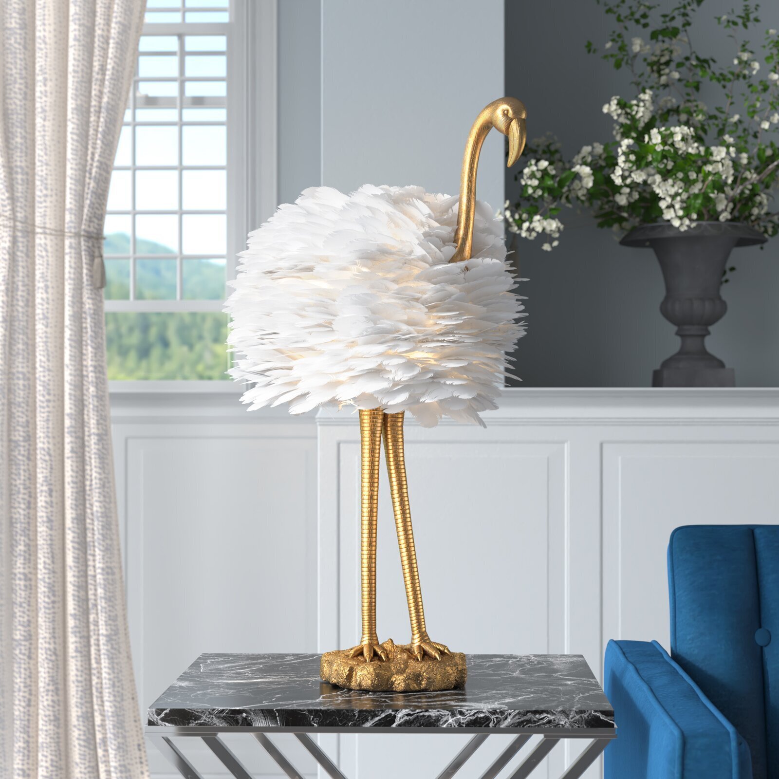 Tall Flamingo Table Lamp