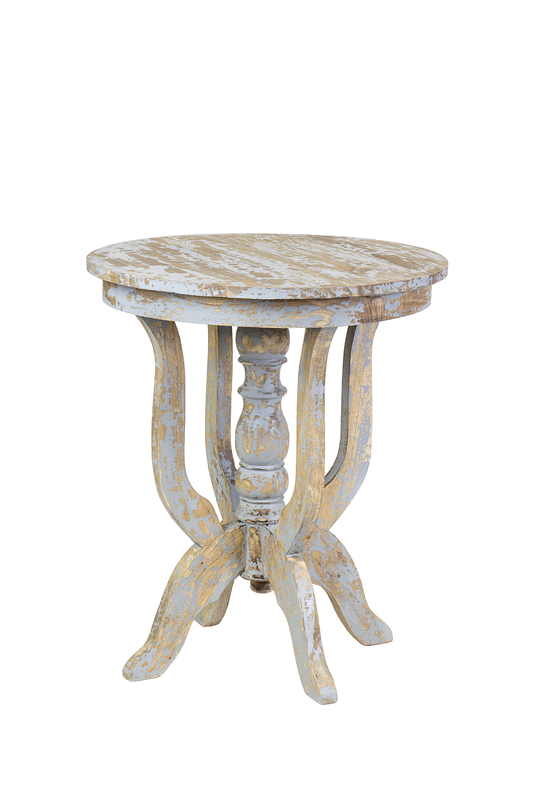 Taniya 28'' Tall Solid Wood Pedestal End Table