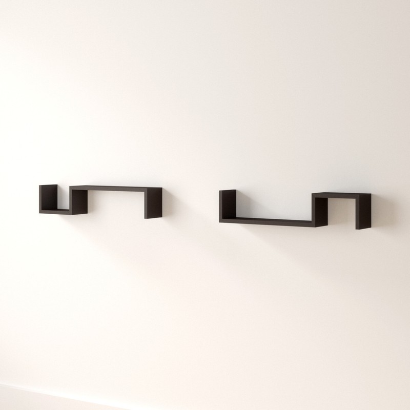 Taylorsville 2 Piece Floating Shelf Set