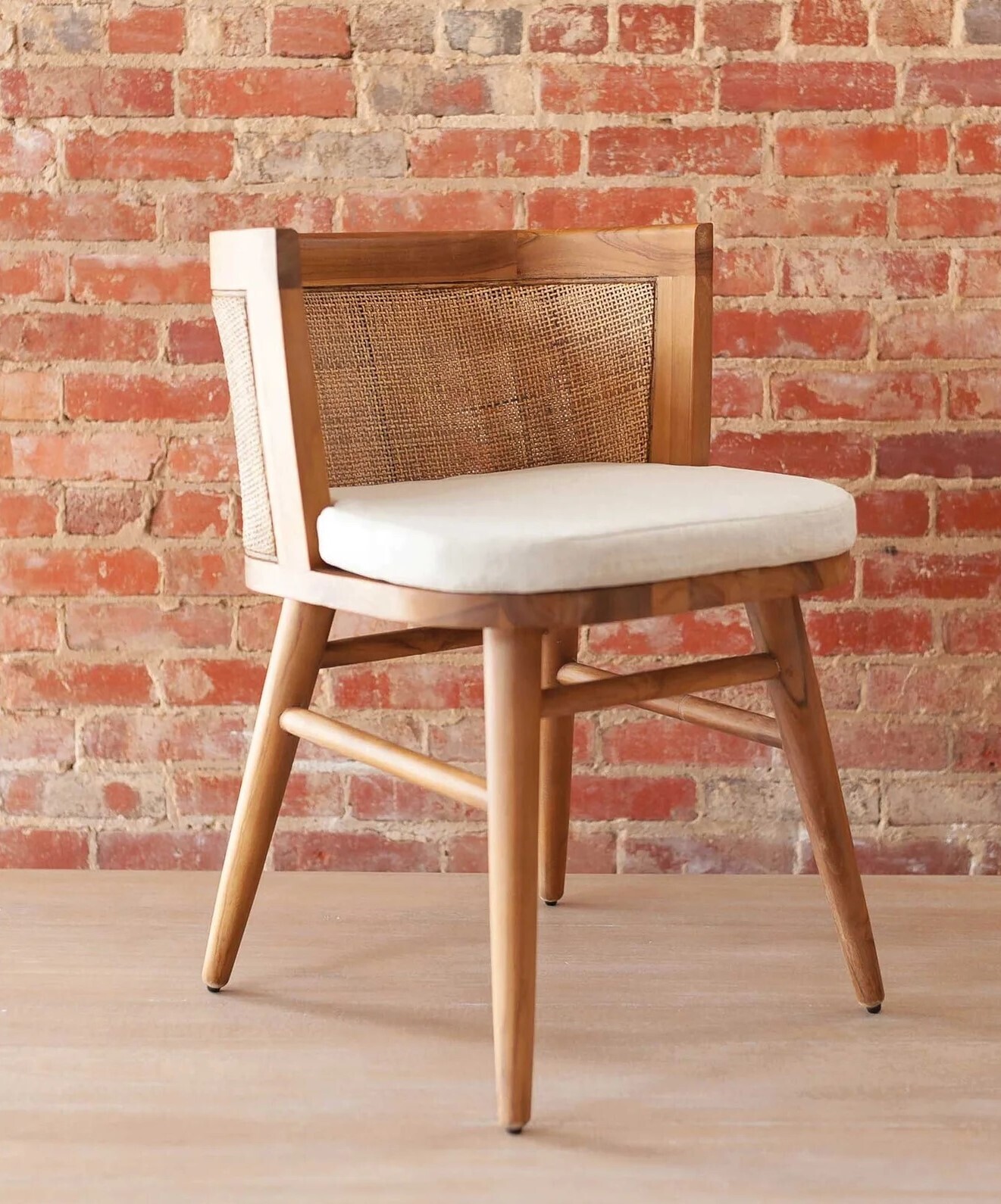 Teak Wood Japandi Dining Chair