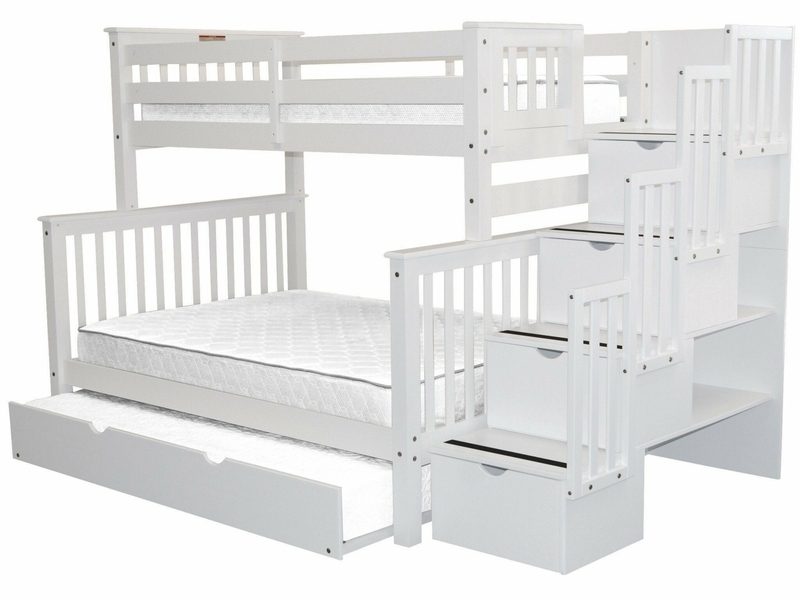 Tena 4 Drawer Solid Wood Standard Bunk Bed with Trundle by Harriet Bee