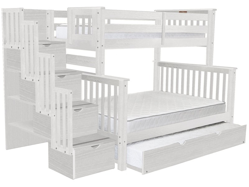 Tena 4 Drawer Solid Wood Standard Bunk Bed with Trundle by Harriet Bee