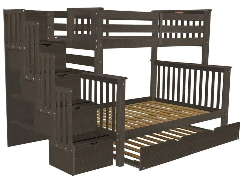 Tena 4 Drawer Solid Wood Standard Bunk Bed with Trundle by Harriet Bee
