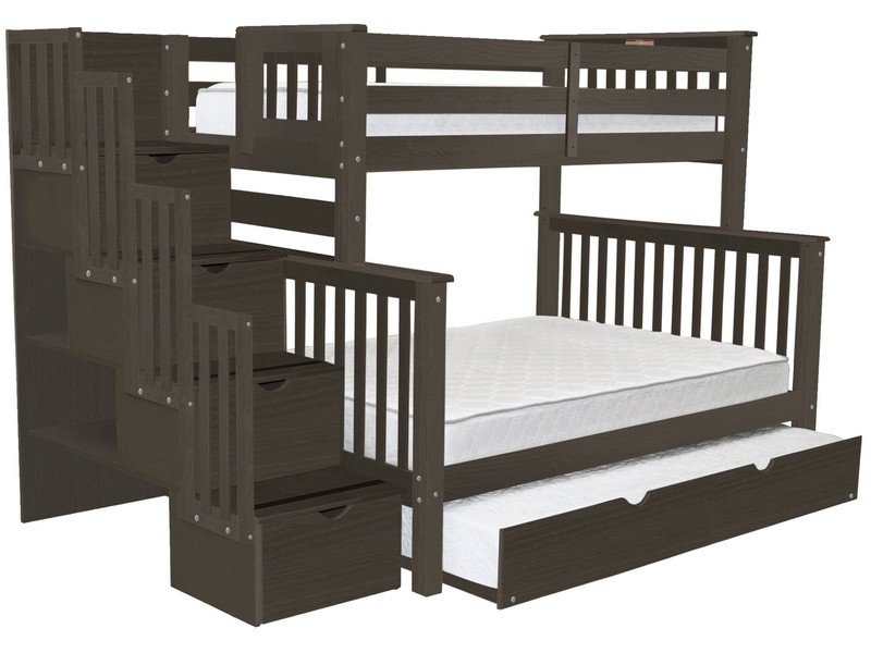 Tena 4 Drawer Solid Wood Standard Bunk Bed with Trundle by Harriet Bee