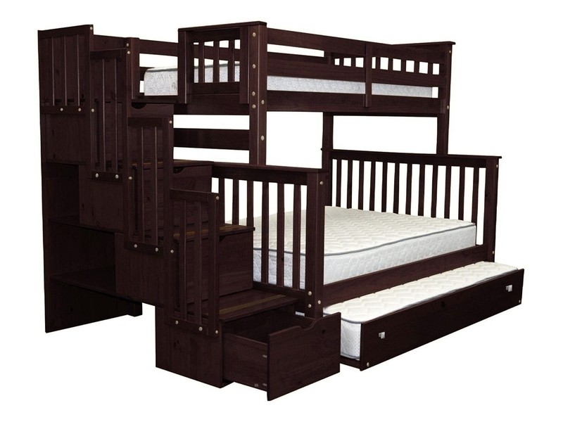 Tena 4 Drawer Solid Wood Standard Bunk Bed with Trundle by Harriet Bee