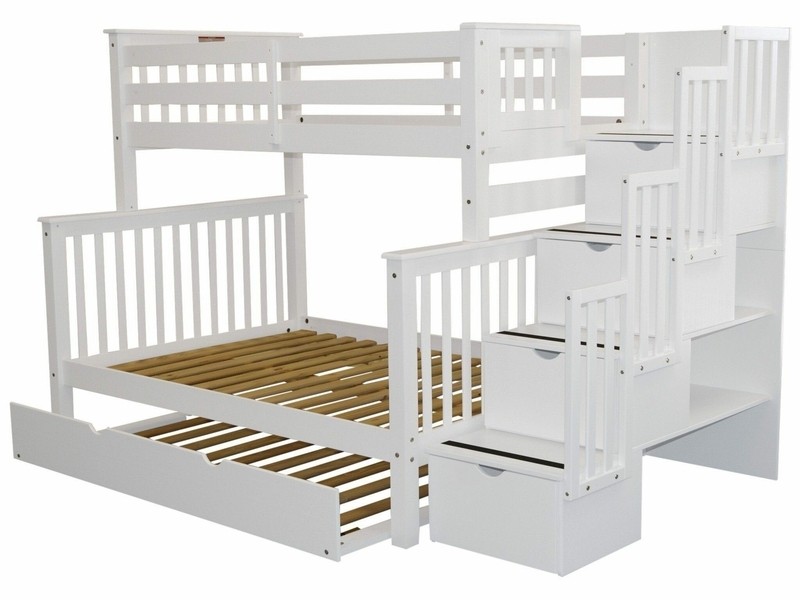 Tena 4 Drawer Solid Wood Standard Bunk Bed with Trundle by Harriet Bee