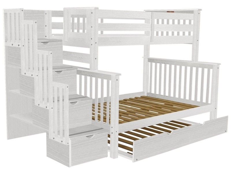 Tena 4 Drawer Solid Wood Standard Bunk Bed with Trundle by Harriet Bee
