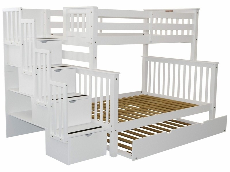 Tena 4 Drawer Solid Wood Standard Bunk Bed with Trundle by Harriet Bee