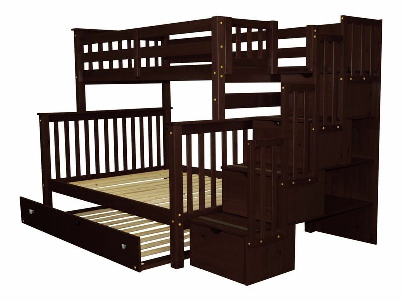 Tena 4 Drawer Solid Wood Standard Bunk Bed with Trundle by Harriet Bee