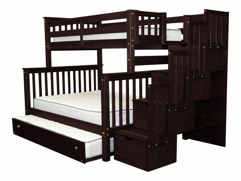 Tena 4 Drawer Solid Wood Standard Bunk Bed with Trundle by Harriet Bee