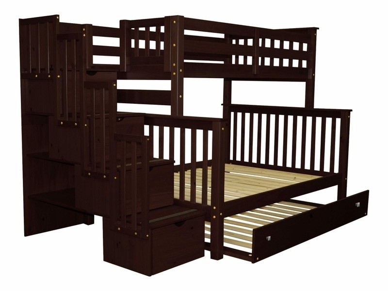 Tena 4 Drawer Solid Wood Standard Bunk Bed with Trundle by Harriet Bee