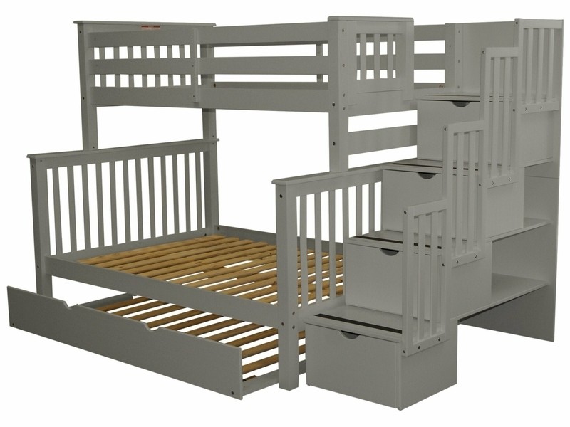 Tena 4 Drawer Solid Wood Standard Bunk Bed with Trundle by Harriet Bee