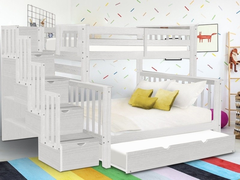 Tena 4 Drawer Solid Wood Standard Bunk Bed with Trundle by Harriet Bee