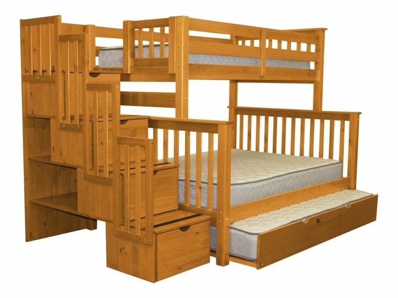 Tena 4 Drawer Solid Wood Standard Bunk Bed with Trundle by Harriet Bee