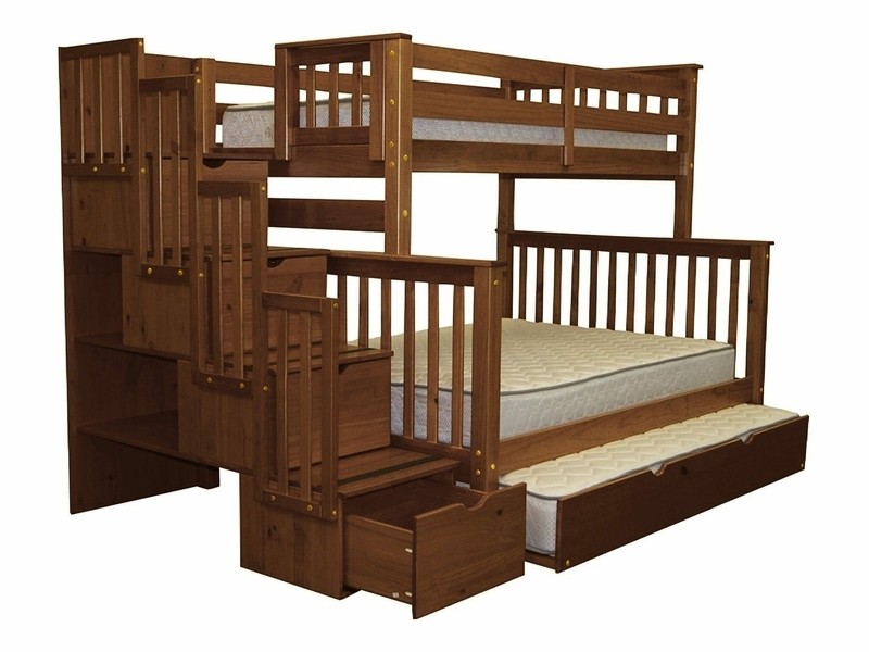 Tena 4 Drawer Solid Wood Standard Bunk Bed with Trundle by Harriet Bee