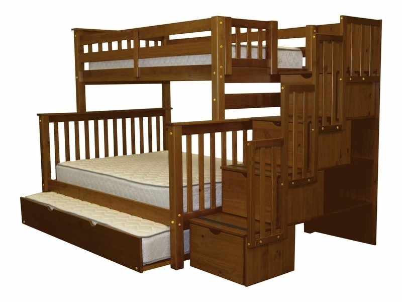 Tena 4 Drawer Solid Wood Standard Bunk Bed with Trundle by Harriet Bee