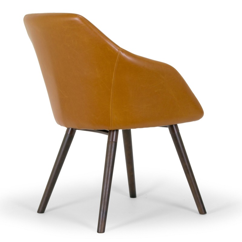 Terri Arm Chair in Cappuccino Brown
