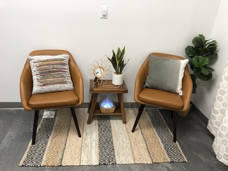 Terri Arm Chair in Cappuccino Brown