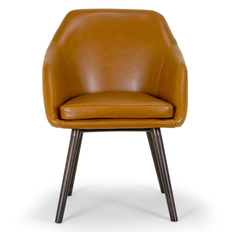 Terri Arm Chair in Cappuccino Brown
