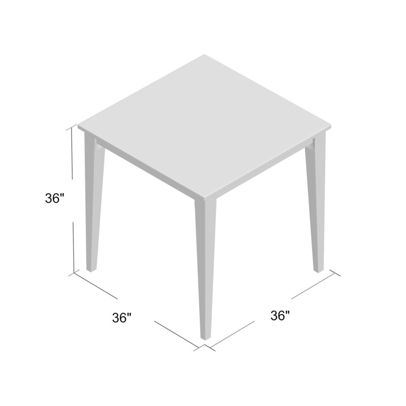 Tevis Counter Height 36'' Solid Wood Dining Table