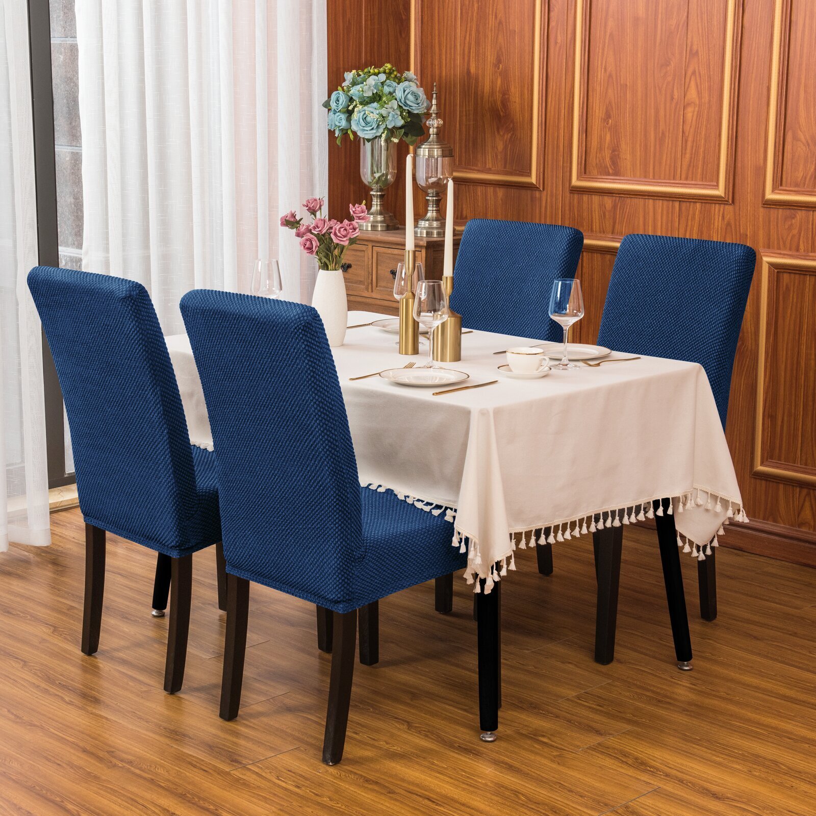 Textured Dining Chair Slipcovers