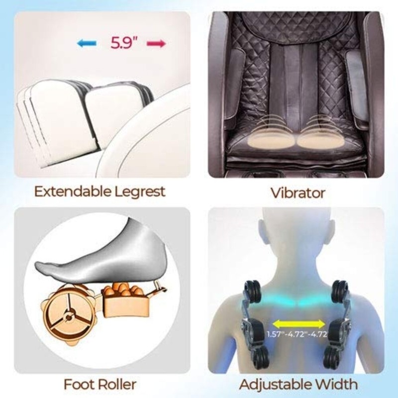 The Sofia S8 Reclining Adjustable Width Heated Full Body Massage Chair