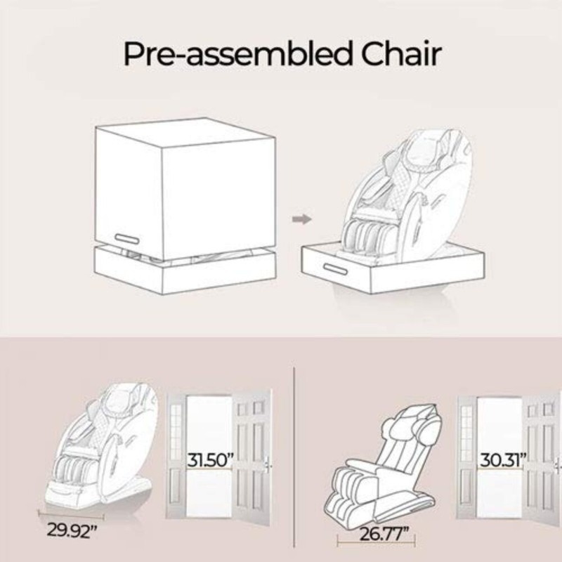 The Sofia S8 Reclining Adjustable Width Heated Full Body Massage Chair