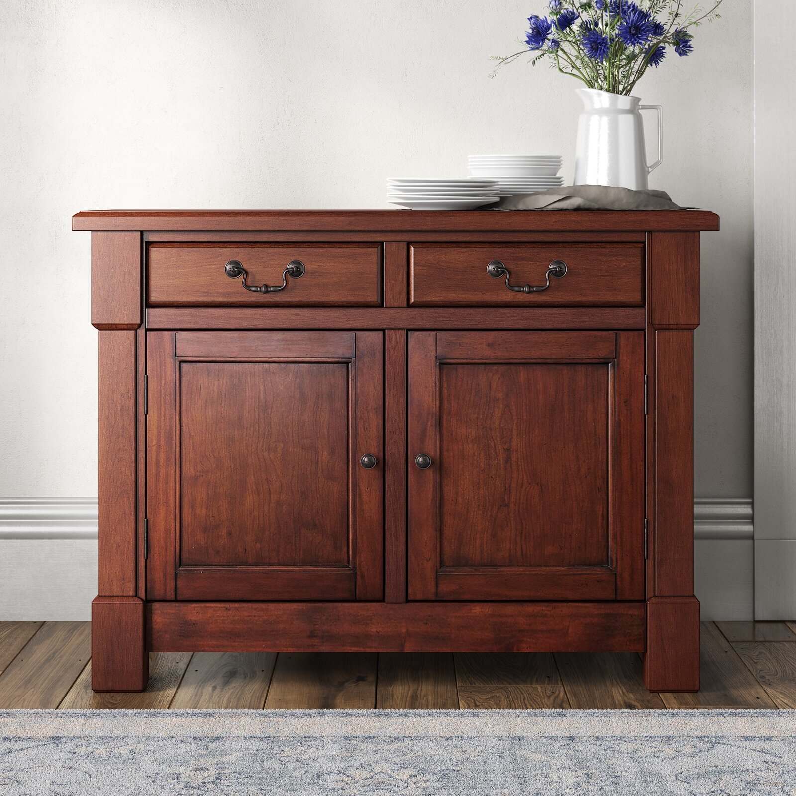 Traditional Small Cherry Cabinet 