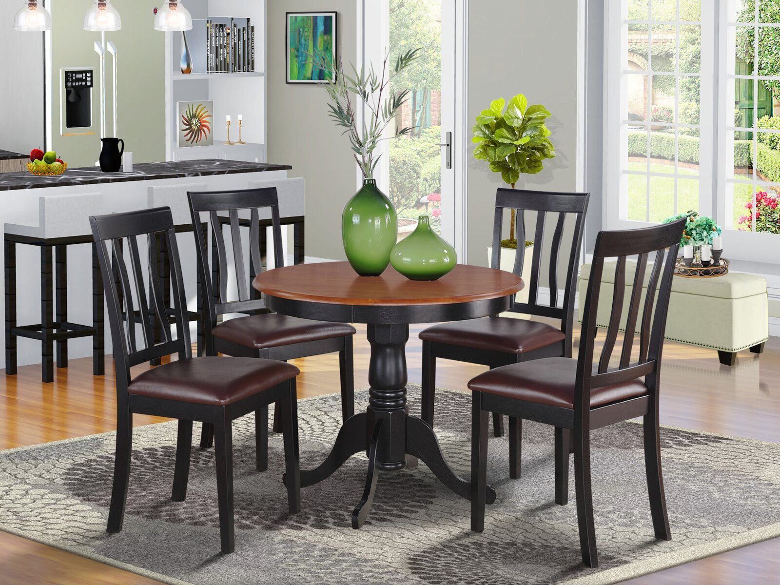 Traditional Small Round Dining Set
