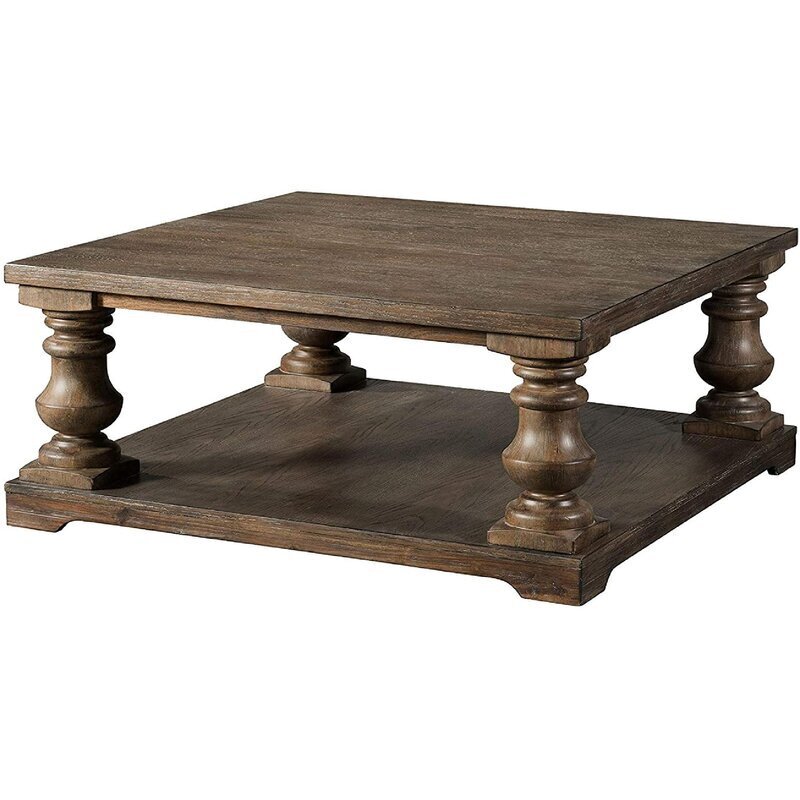 Traditional Wood Extra Large Coffee Table