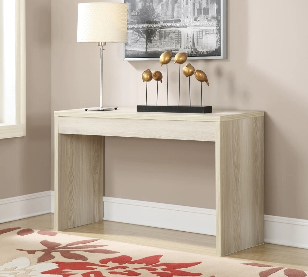 Transitional small entryway console table
