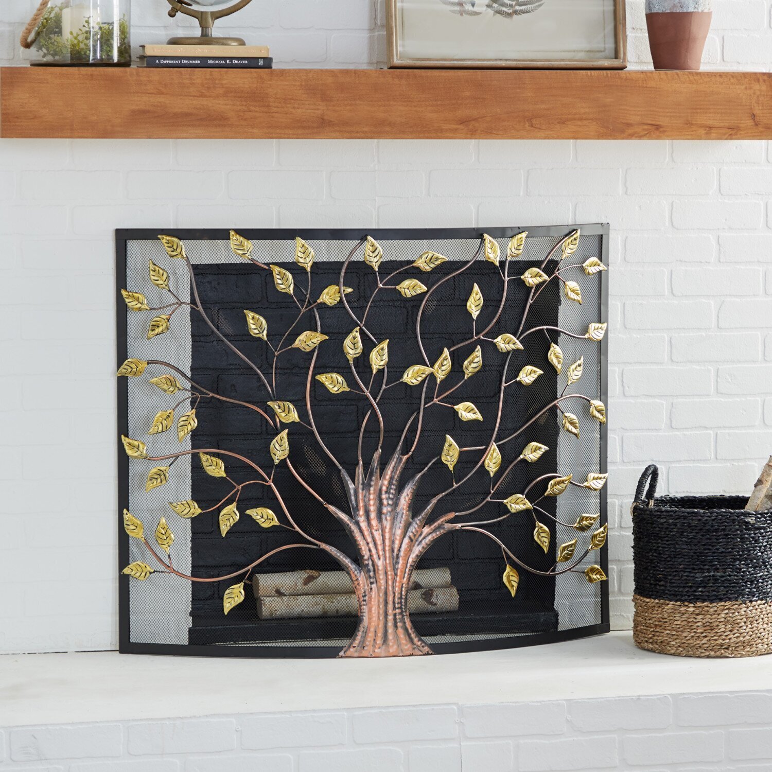 Tree Unique Fireplace Screen