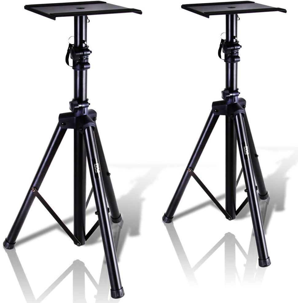 Tripod Speaker Stand with Monitor Holder