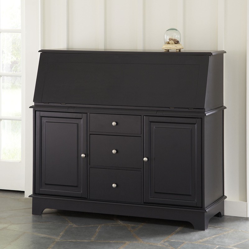 Trumble Secretary Desk with Hutch