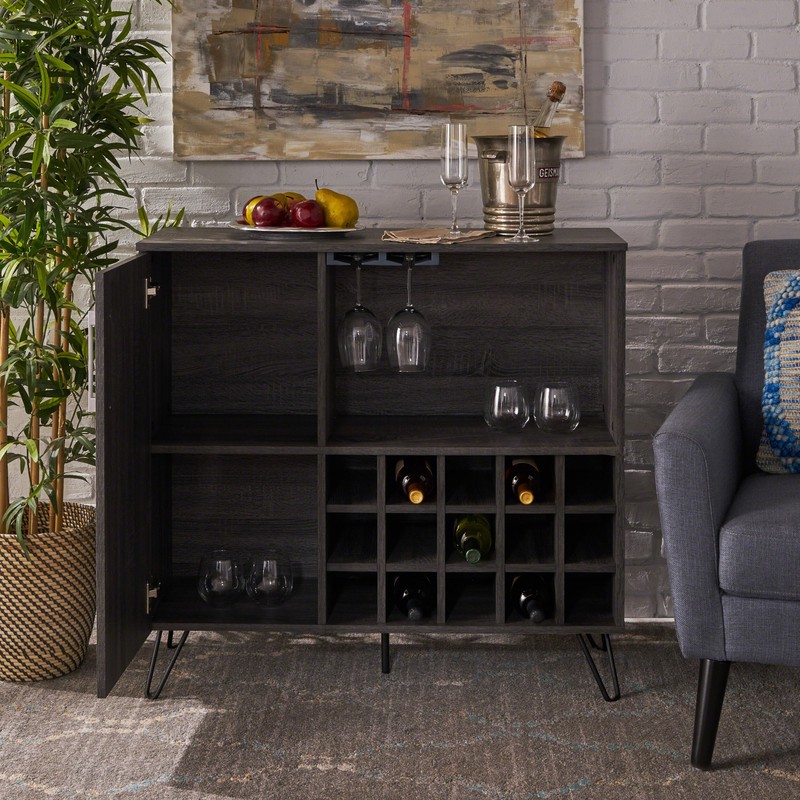 Turnbridge Mid Century Wine and Bar Cabinet