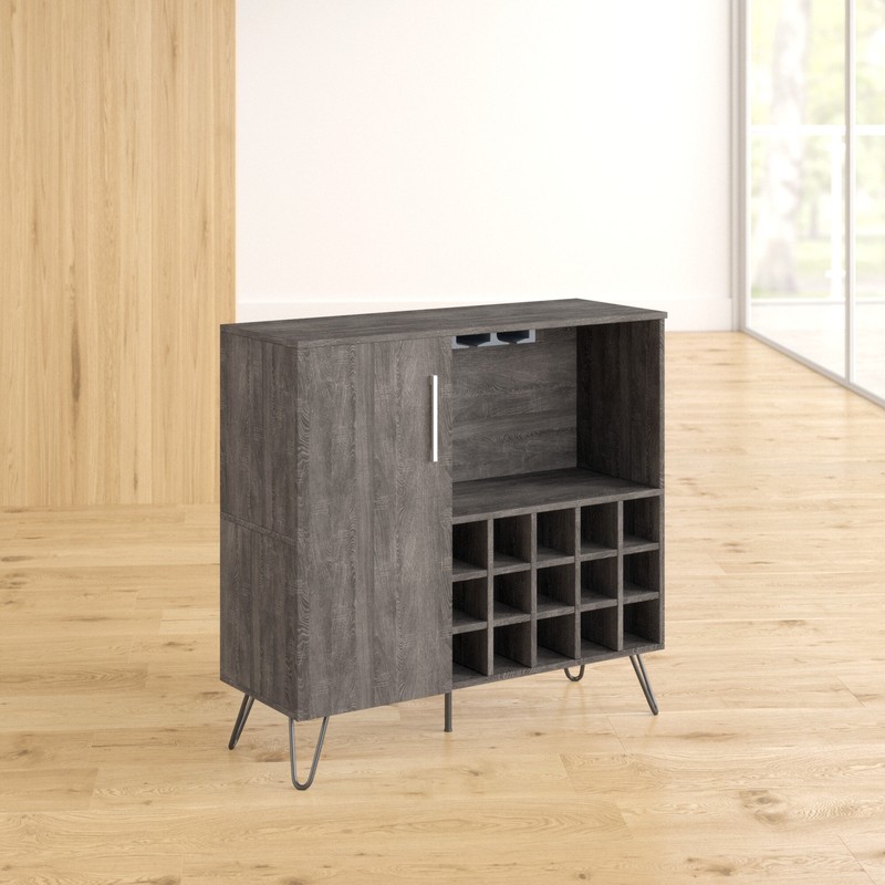 Turnbridge Mid Century Wine and Bar Cabinet