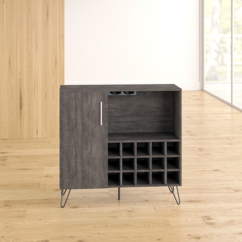 Turnbridge Mid Century Wine and Bar Cabinet