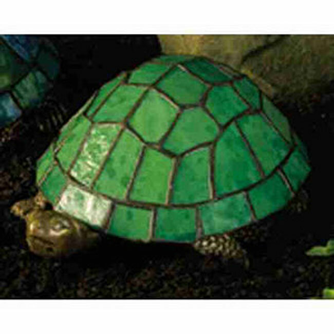 Turtle Tiffany 4" Lighted Art Glass Novelty Light