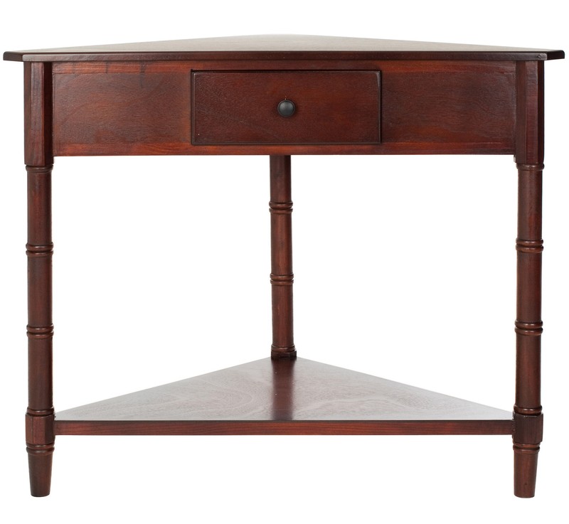 Twerton 28'' Tall Solid Wood 3 Legs End Table with Storage