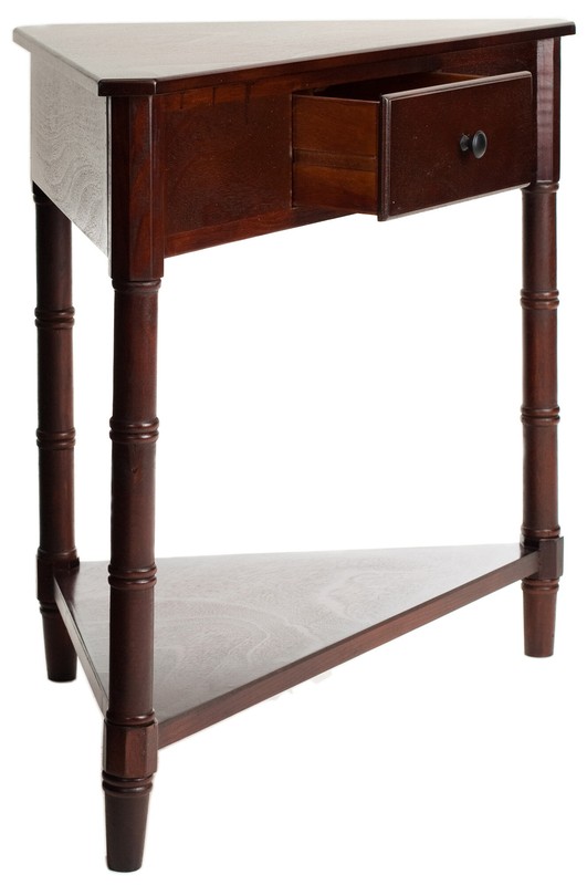 Twerton 28'' Tall Solid Wood 3 Legs End Table with Storage