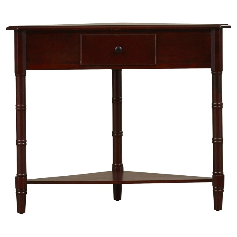 Twerton 28'' Tall Solid Wood 3 Legs End Table with Storage