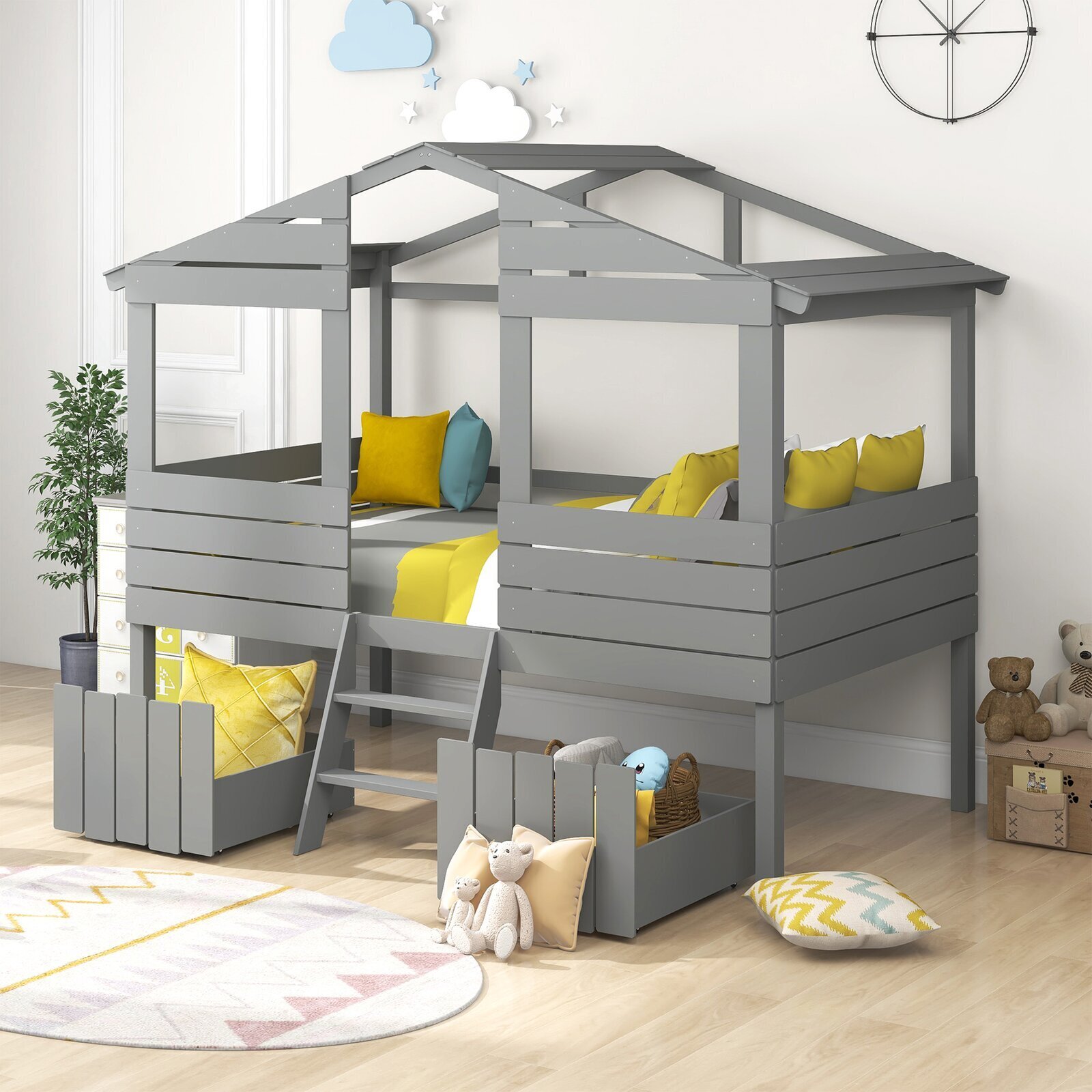 Twin Loft Bed With Storage