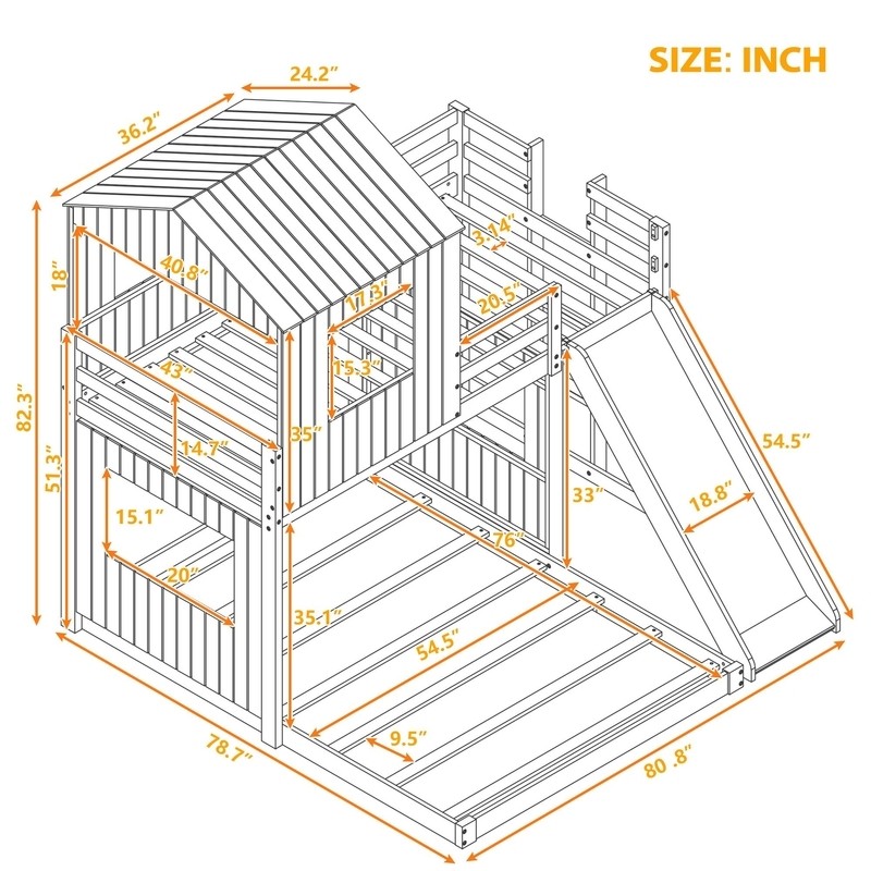 Twin Over Full L-Shaped Bunk Beds by Harper Orchard