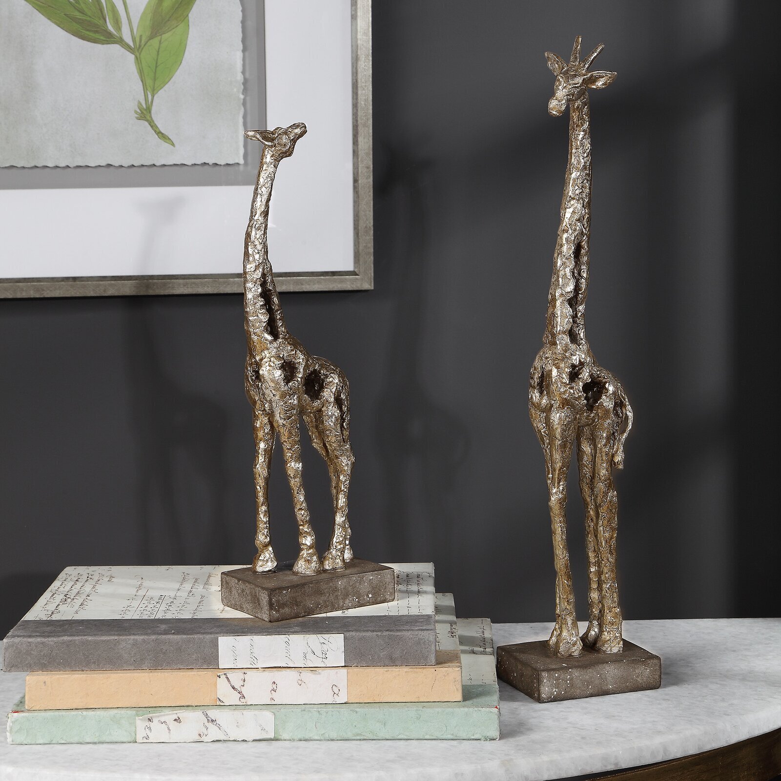 Two Piece Giraffe Ornament Set 